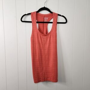 Mountain Hardwear Orange Racerback Tank Top Activewear Gym Workout Yoga Wicking